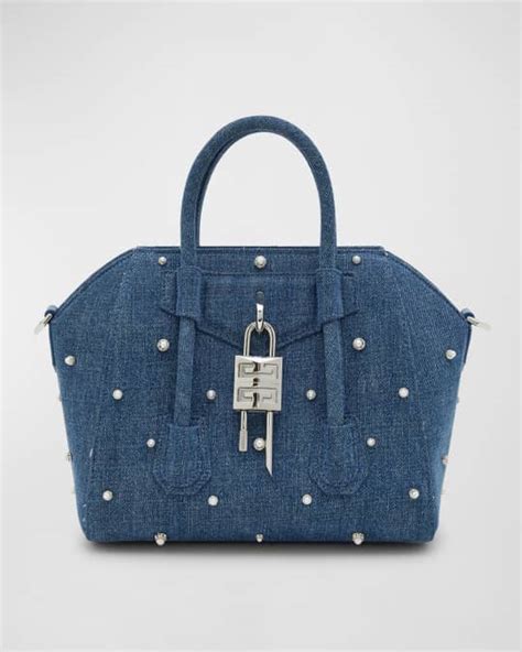 givenchy antigona bag silver|mini antigona lock denim tote bag.